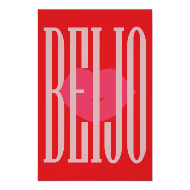 Póster Geschmackvolles Poster; Beijo = Kuss (Frente)