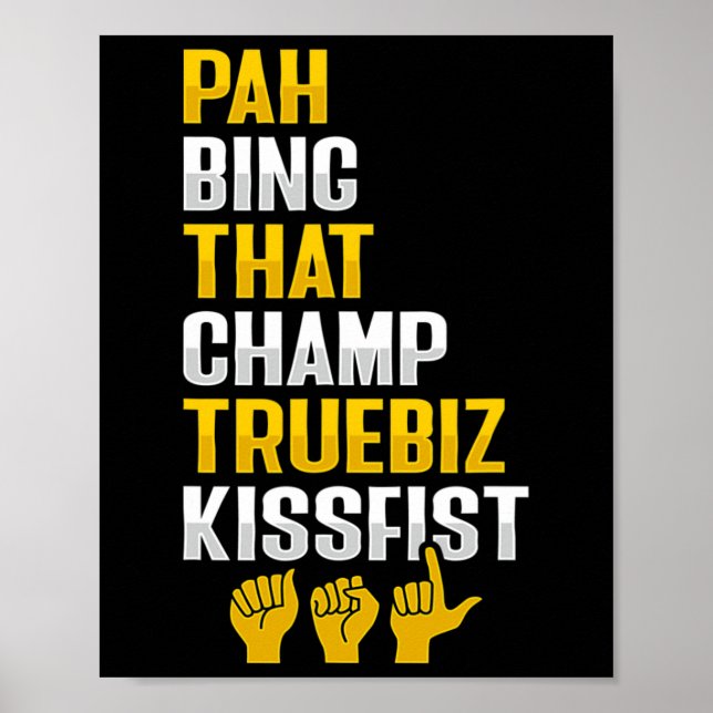 Poster Gesto manual Audição surda Perda de Consciência 8 (Frente)