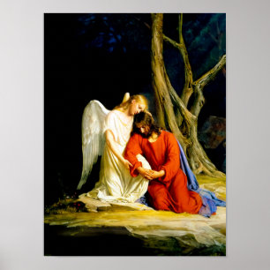 Poster Gethsemane por Carl Bloch