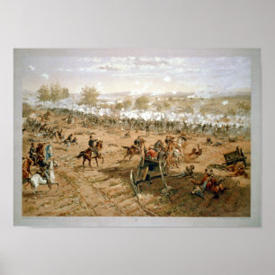Póster Gettysburg July 1–3, 1863
