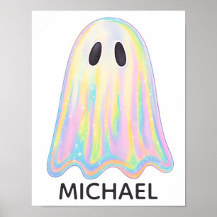 Poster Ghost Arco-Íris de Pastel Cujo Spooky estético