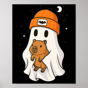 Poster Ghost Capybara Halloween Amante de os animais Been