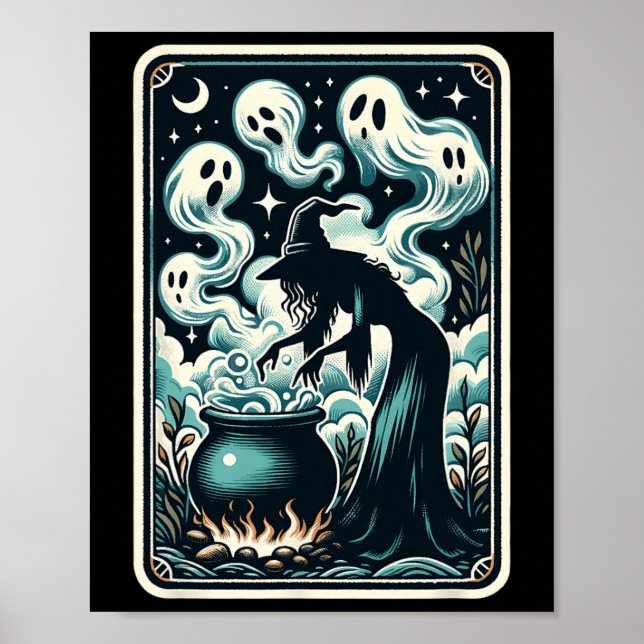 Poster Ghost Cauldron Gothic - Placa de Tarot Supernatura (Frente)