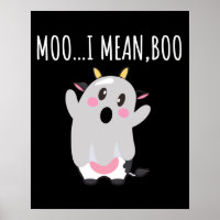 Ghost Cow Moo I quer dizer Boo Halloween Gift