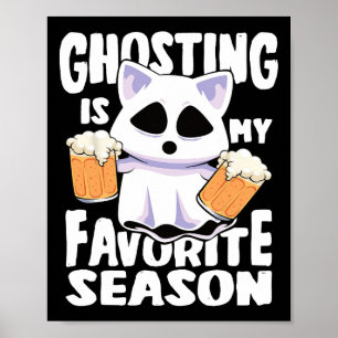 Poster Ghost é meu gato favorito de Halloween Women