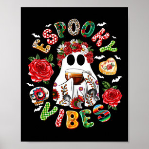 Poster Ghost Espooky Vibes Pantasmas Conchas E