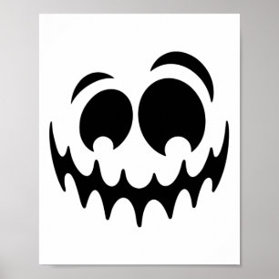 Poster Ghost Face Figurume Halloween Fingir que sou um fa