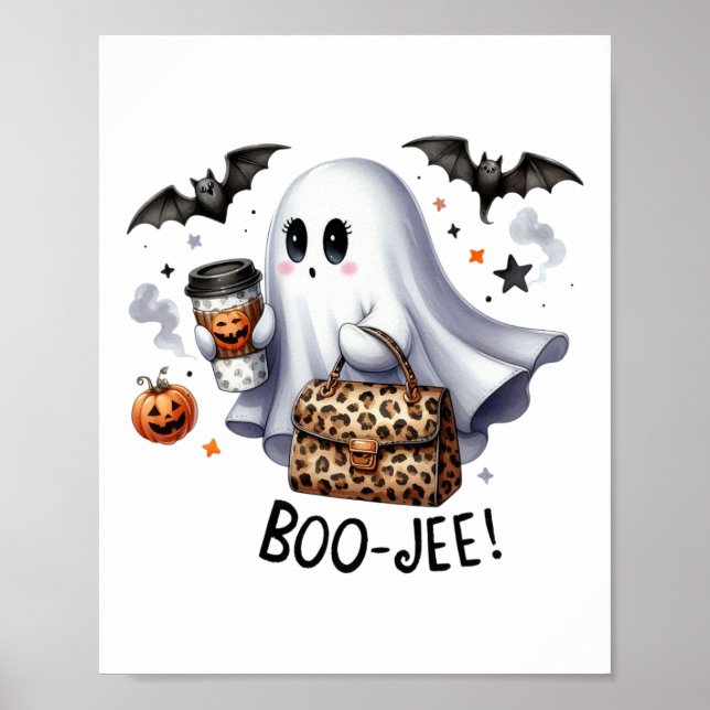 Poster Ghost Halloween Spooky Boo Autumn Ghost (Frente)