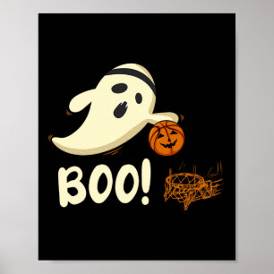 Poster Ghost Player Boo Bysketbyll Figurino de Halloween