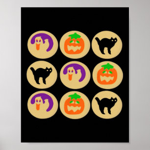 Poster Ghost Pumpkin Cat Halloween Suga