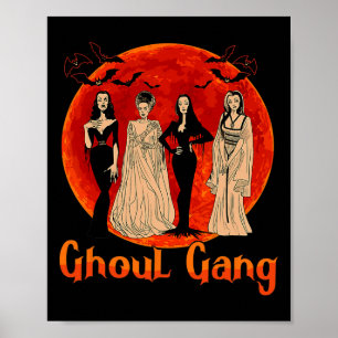 Poster Ghoul Gang Horror Gótico Queens Halloween Noiva Di