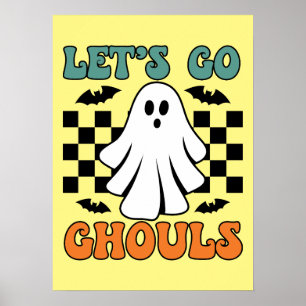 Poster Ghouls do vamos Go - Ghost - Dia de as Bruxas engr