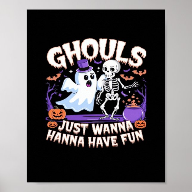 Poster Ghouls Só Quer Divertir-Se Com A Lpreguiça (Frente)