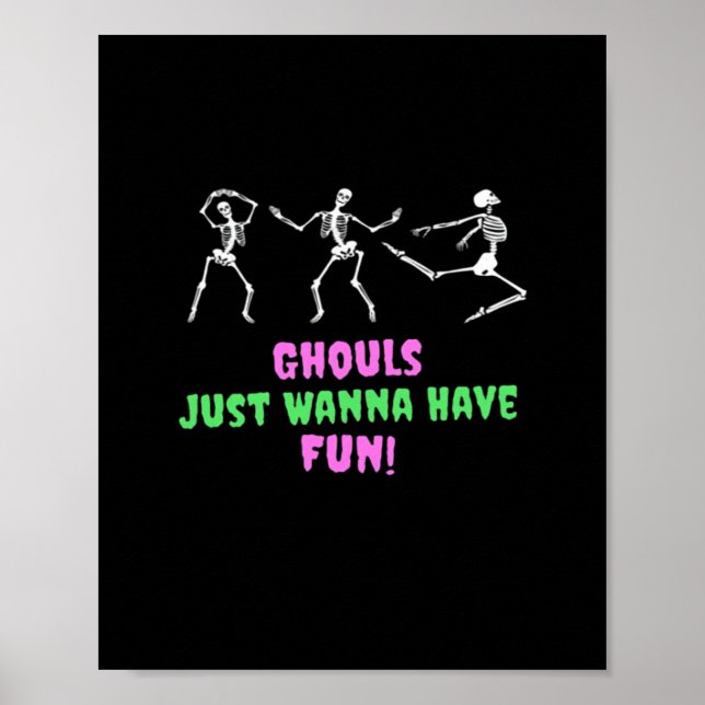 Poster Ghouls Só Quer Divertir-Se Com A Lpreguiça (Frente)