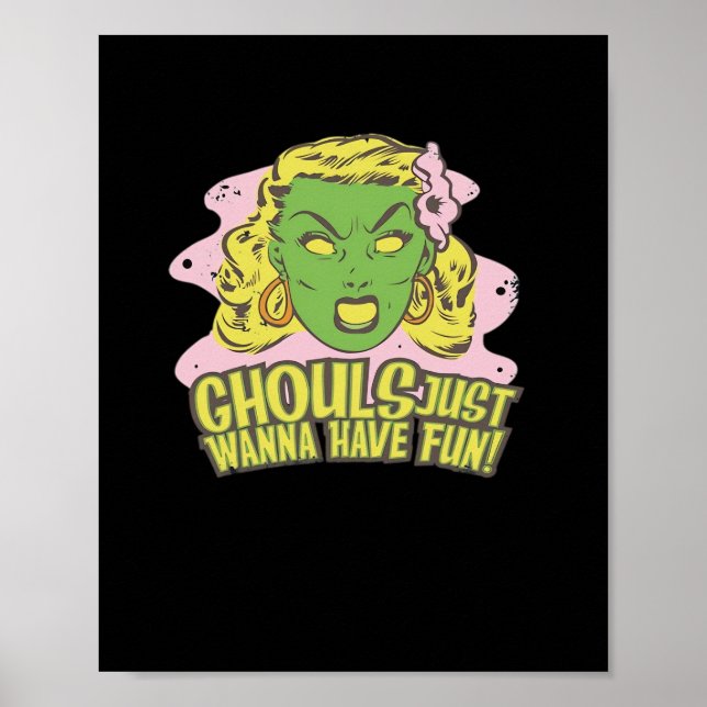 Poster Ghouls Só Quer Divertir-Se Com A Lpreguiça (Frente)
