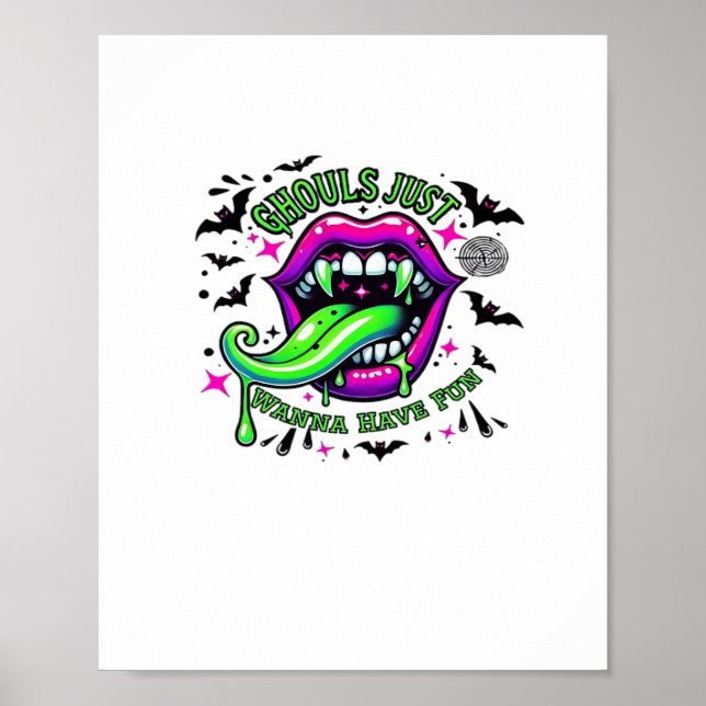 Poster Ghouls Só Quer Divertir-Se Com A Vibe Da Lama (Frente)