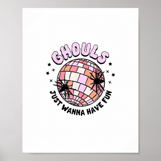 Poster Ghouls Só Quer Divertir-Se Na Noite De Halloween (Frente)