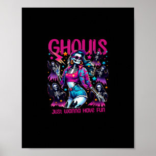 Poster Ghouls Só Quer Divertir-Se No Dia das Bruxas Menin
