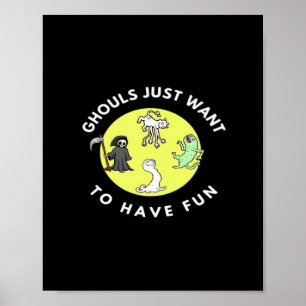 Poster Ghouts Só Para Ter Uma Frase De Dia de as Bruxas e