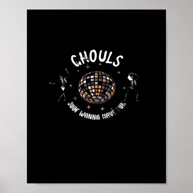 Poster Ghouts Só Quer Divertir-Se Com Lúcio E Halloween (Frente)