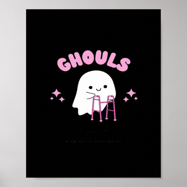 Poster Ghouts Só Quer Divertir-Se Engraçado E Lado (Frente)