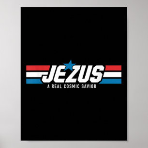 Poster Gi Jesus Um Salvador Cósmico Real Jesus Fé Cristã