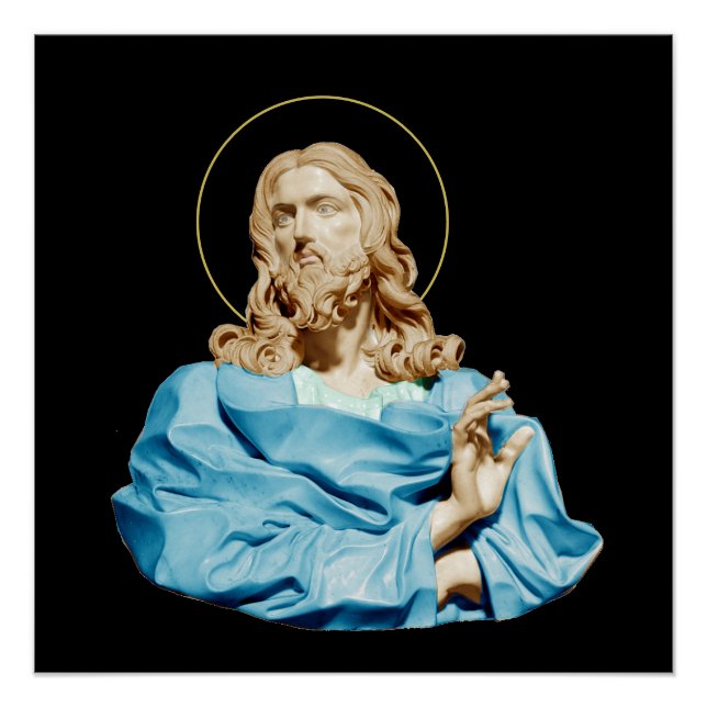 Póster Gian Lorenzo Bernini Bust do Cristo 1679 (Frente)