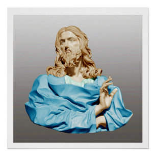 Póster Gian Lorenzo Bernini Bust do Cristo 1679