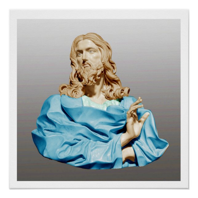 Póster Gian Lorenzo Bernini Bust do Cristo 1679 (Frente)