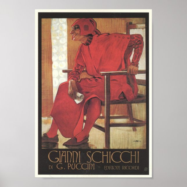 Póster Gianni Schicchi Opera (Frente)