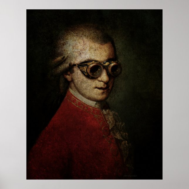 Póster Giant Steampunk Mozart (Frente)