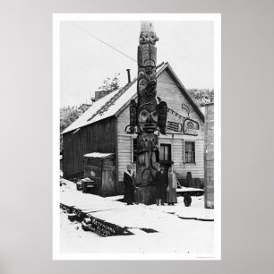 Poster Giant Totem Ketchikan 1913