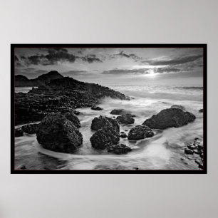 Poster Giants Causeway B&W