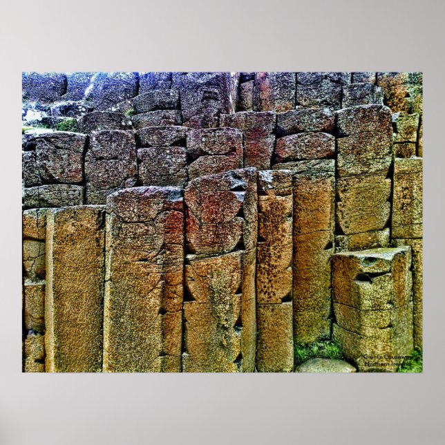 Poster Giant's Causeway Norte Irlanda (Frente)