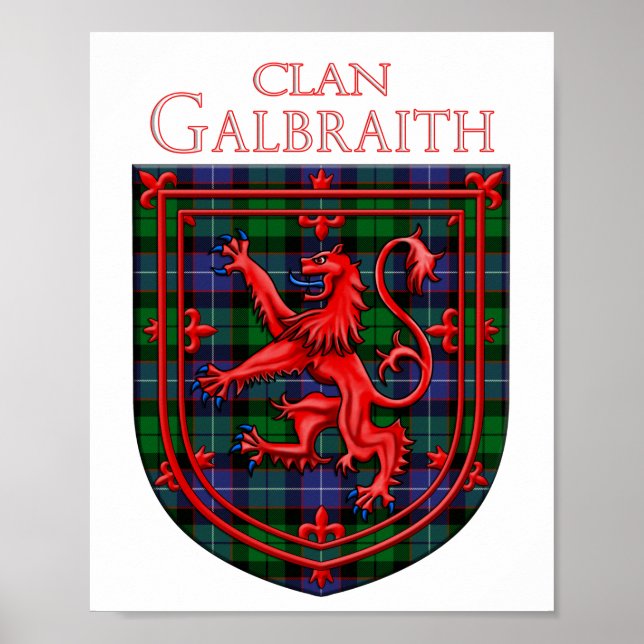 Poster Gibson Tartan Scottish Xadrez Lion Rampant (Frente)