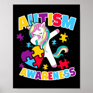 Poster Gif do Unicórnio Dabbing Fita do Puzzle de Conscie