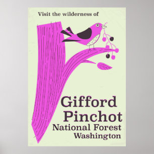 Poster Gifford Pinchot National Forest Washington