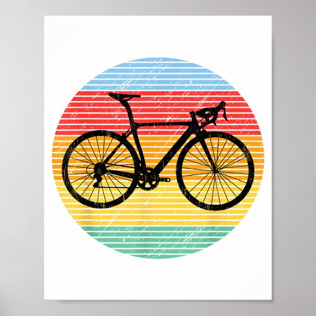 Poster Gift da bicicleta de bicicleta Funny Road Bike Rac (Frente)