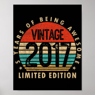Poster Gifts Vintage 2017 Limited Edition 5