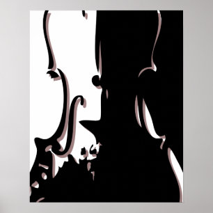 Poster gigante do violino 16x20