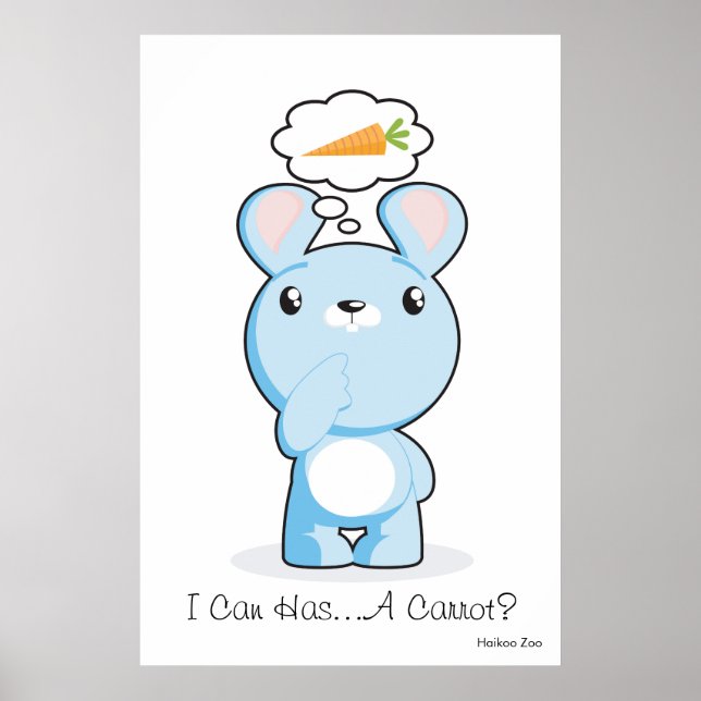 Poster Gigante "Eu Posso Ter... Um Cenoura?" Pôster (Frente)