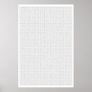 Poster gigantesco do labirinto