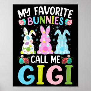 Poster Gigi Bunny Feminino Meus Coelhinhos Favoritos Me C