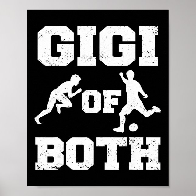 Poster Gigi de atletismo e futebol engraçado corredor (Frente)