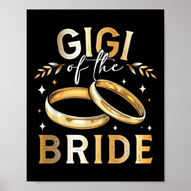 Poster Gigi Do Casamento Gigi E Engagem Da Noiva (Frente)