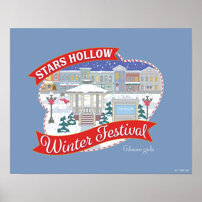 Poster Gilmore Girls | Festival de inverno Stars Hollow (Frente)