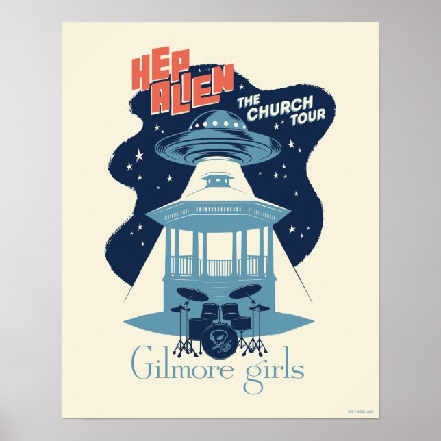 Poster Gilmore Girls Hep Alien Church Tour (Frente)