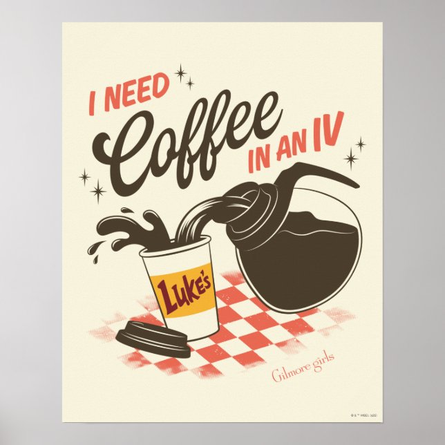 Poster Gilmore Girls Luke’s Coffee IV Quote (Frente)