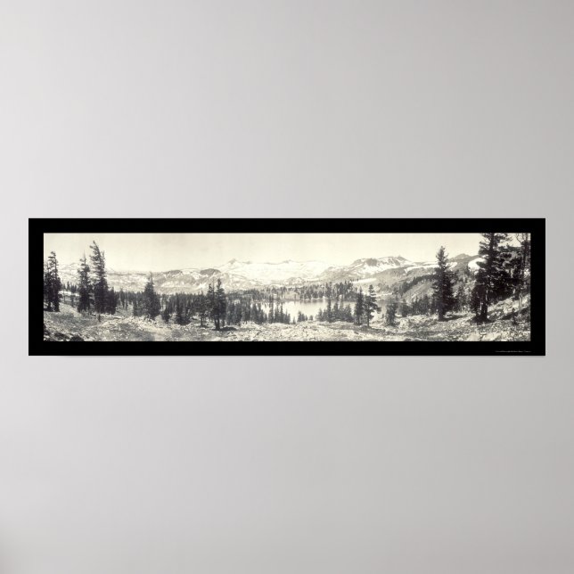 Poster Gilmore Lake Tahoe Foto 1910 (Frente)