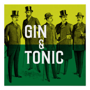 Póster Gim & tónico